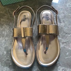 A.N.A Rose Gold Sandals NIB 8.5